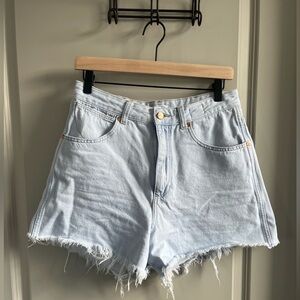 WRANGLER Women’s Light Denim High Waisted Shorts - Size 30